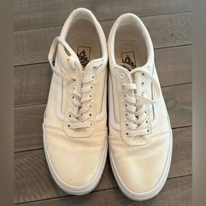 Vans old skool men’s white size 12